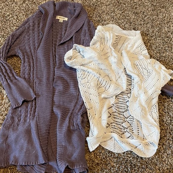Junior Girls 2pc set Sweater-Purple/White-Small-Blessed Be The Gift Closet - Picture 1 of 5